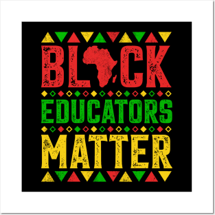 Black Educators Matter Posters and Art